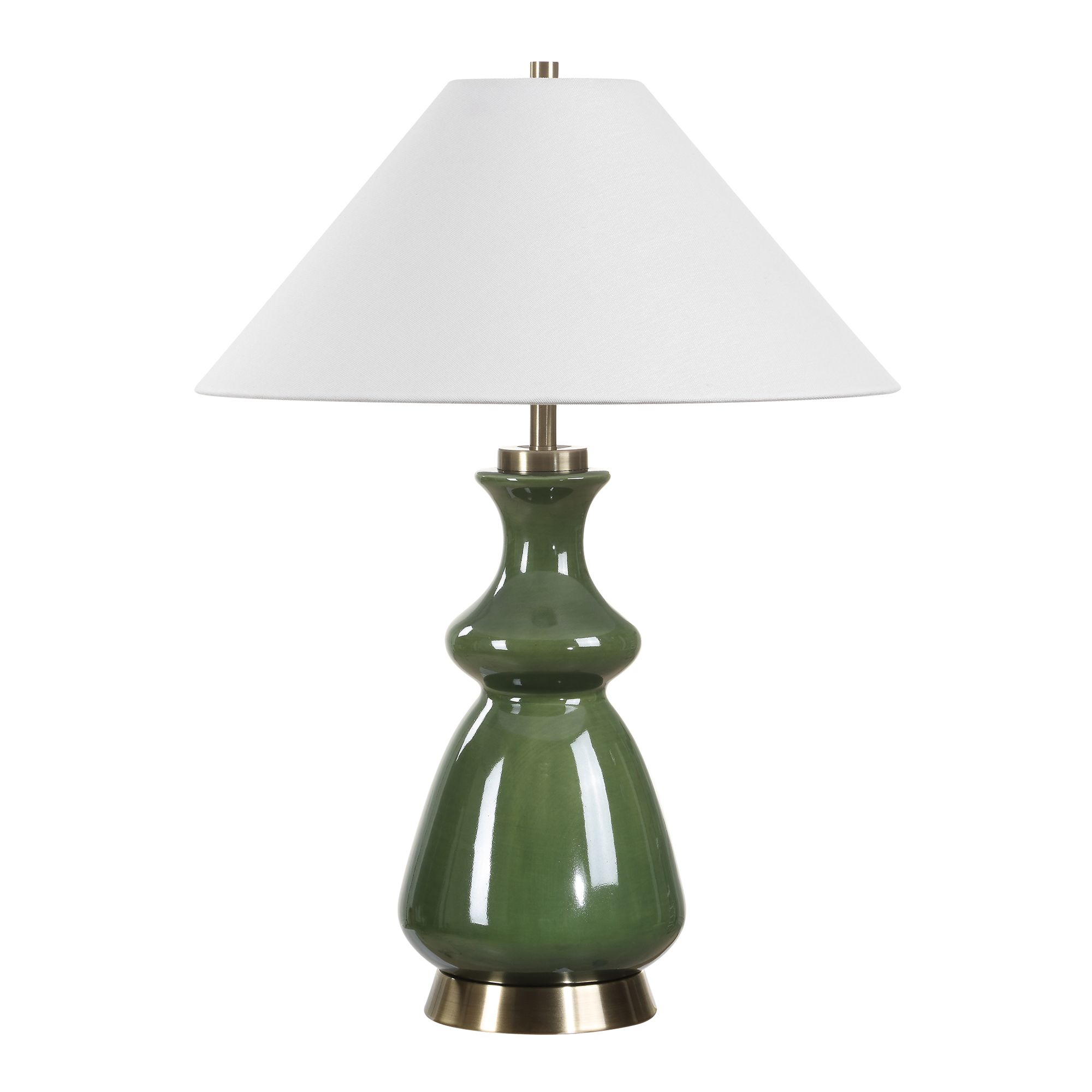 Image 4 Uttermost Green Thumb 27 1/2" Moss Green Ceramic Table Lamp more views