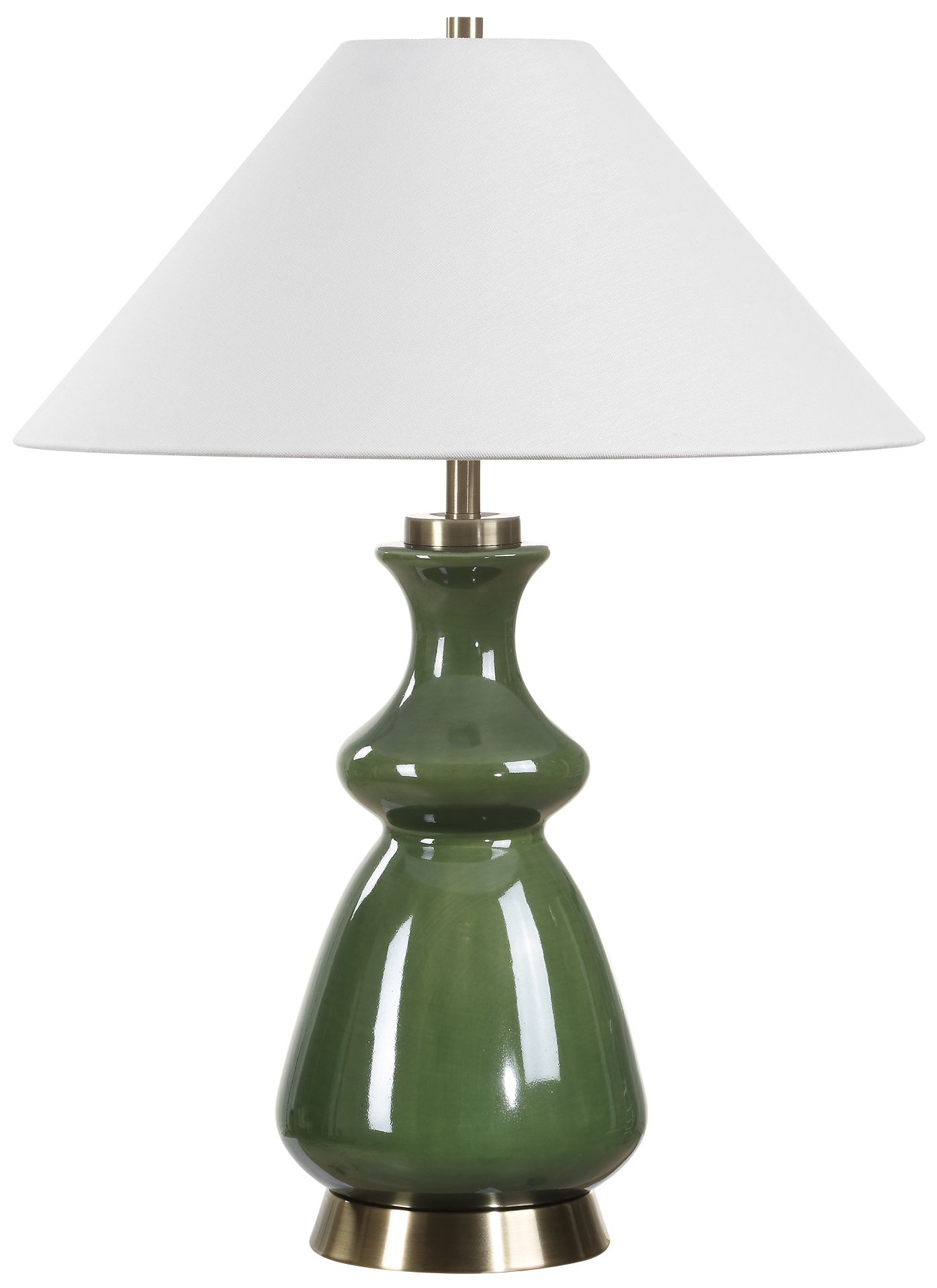 Image 4 Uttermost Green Thumb 27 1/2" Moss Green Ceramic Table Lamp more views