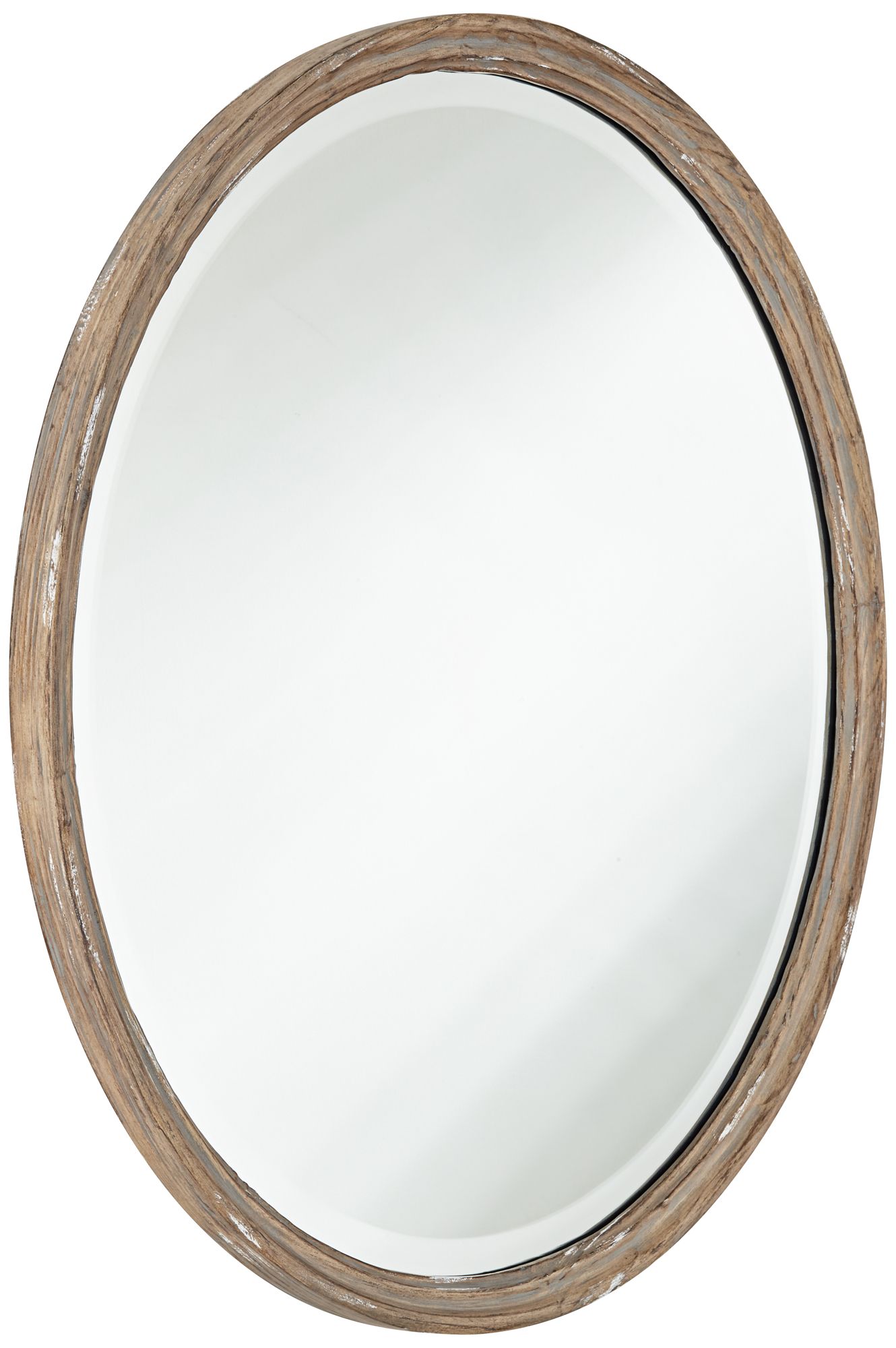 Thumbnail4 of Uttermost Greta Faux Wood 34" Round Wall Mirrors Set of 2 more views