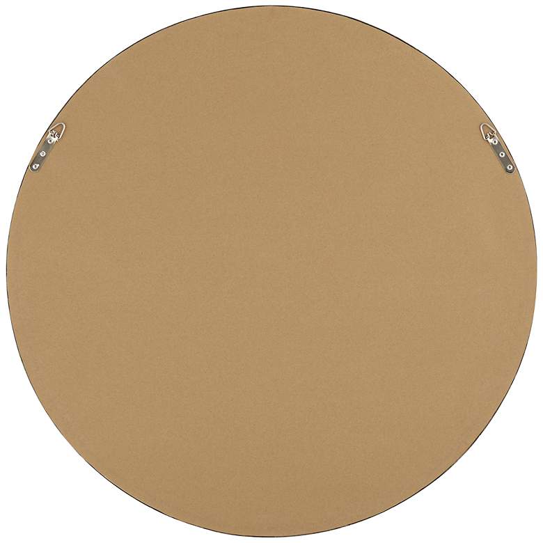 Image 5 Uttermost Greta Faux Wood 34" Round Wall Mirrors Set of 2 more views