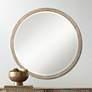 6_Uttermost Greta Faux Wood 34" Round Wall Mirrors Set of 2 more views