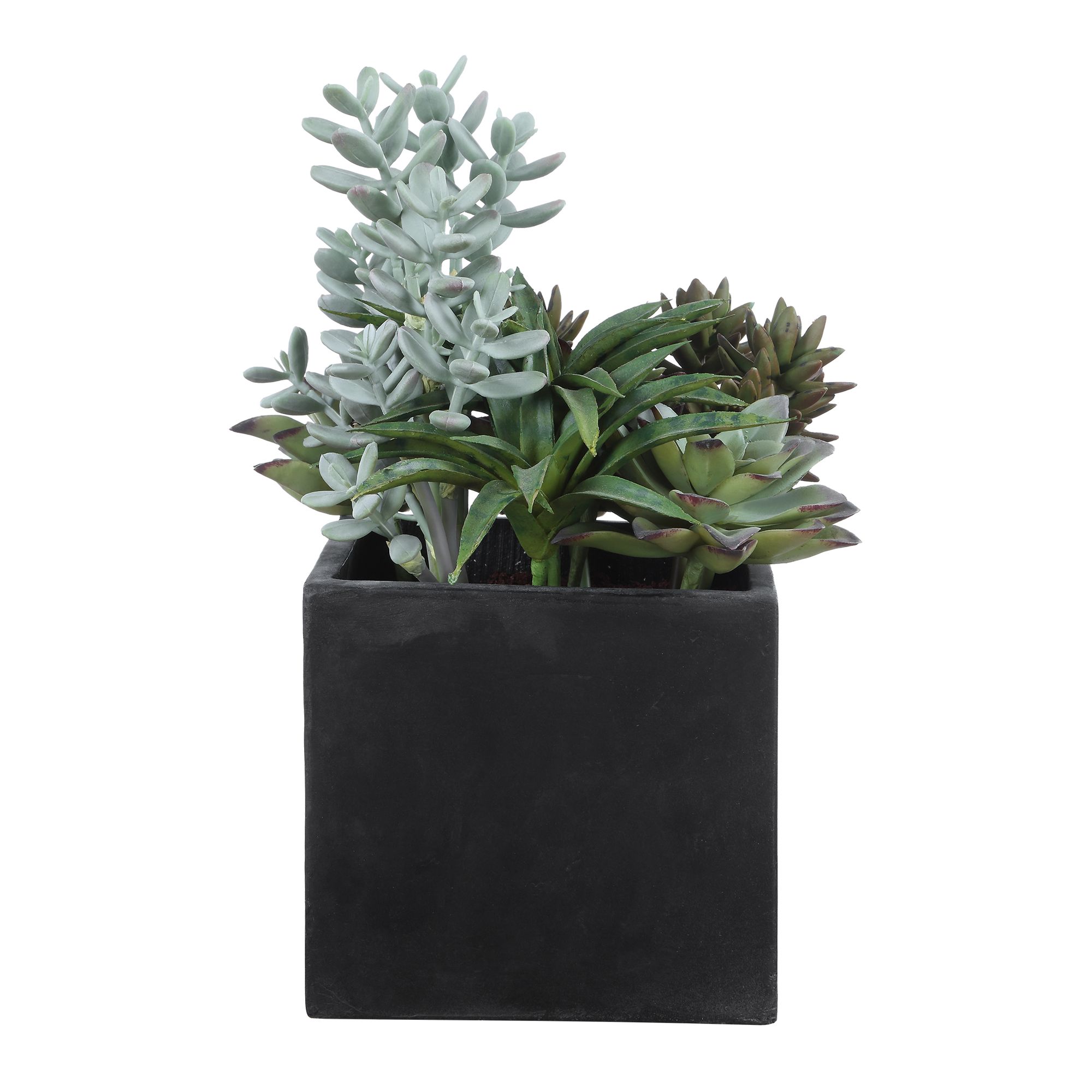 Image 6 Uttermost Greystone 15 3/4"Wide Outdoor Faux Succulent in Planter more views
