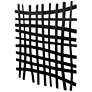 Uttermost Gridlines 24" Square Black Metal Wall Art