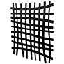 4_Uttermost Gridlines 24" Square Black Metal Wall Art more views