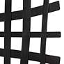 5_Uttermost Gridlines 24" Square Black Metal Wall Art more views