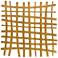 Uttermost Gridlines 24" Square Gold Metal Wall Decor