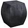 Uttermost Grove Rustic Black Wooden Accent Stool
