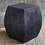 1_Uttermost Grove Rustic Black Wooden Accent Stool