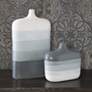 Uttermost Guevara Gray and White Earthenware Vases Set of 2