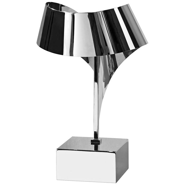 Image 1 Uttermost Guillet Curved Stainless Steel Desk Lamp