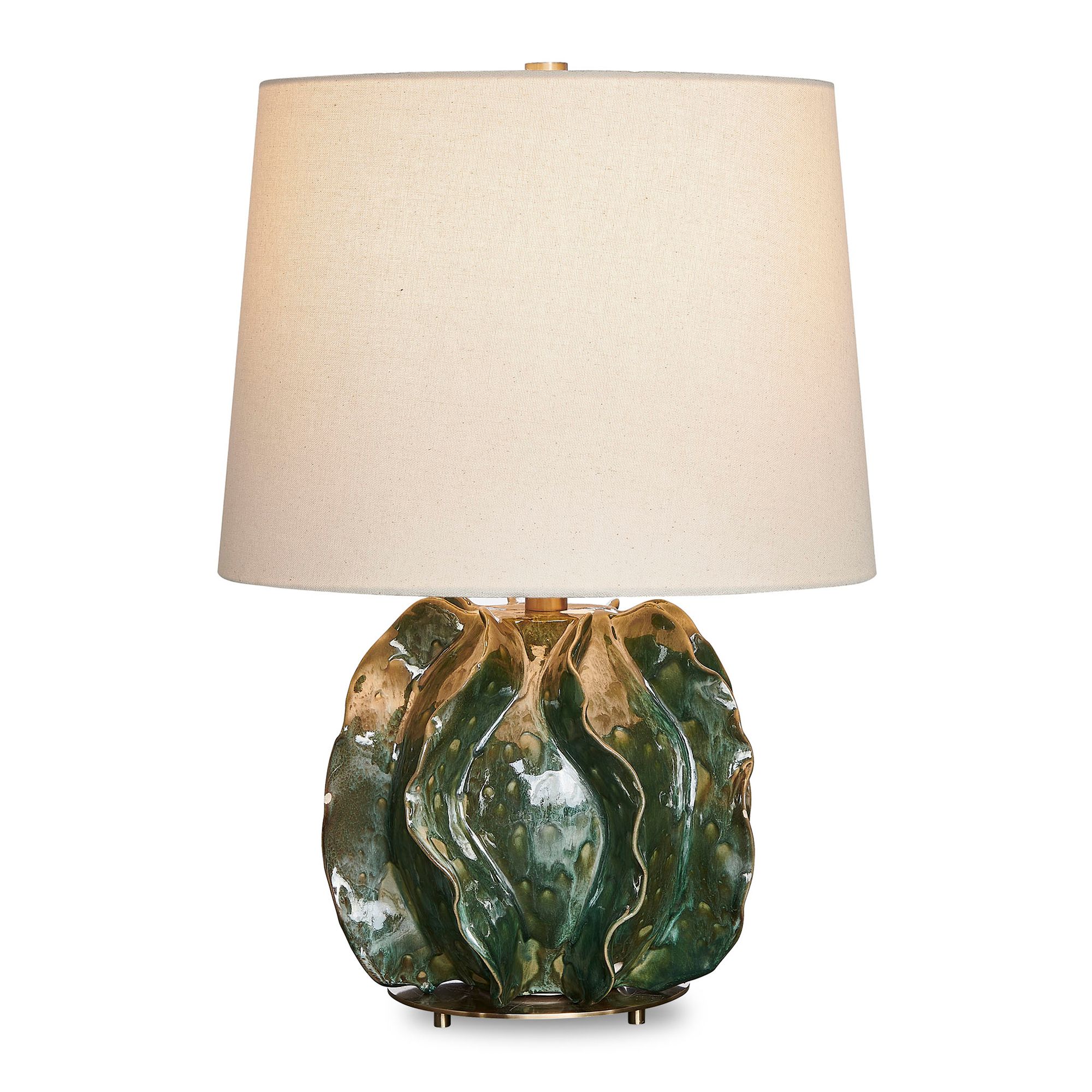 Image 4 Uttermost Guinevere 21 3/8" High Deep Green Ceramic Table Lamp more views