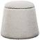 Uttermost Gumdrop White Faux Shearling Ottoman