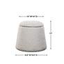 5_Uttermost Gumdrop White Faux Shearling Ottoman more views
