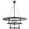 Uttermost Gyrus 25" Wide Chrome and Smoke Glass Chandelier