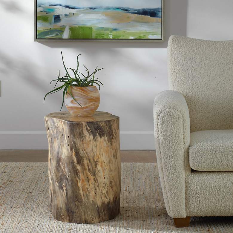 Image 1 Uttermost Habitat Natural Tamarind Wood Accent Stool