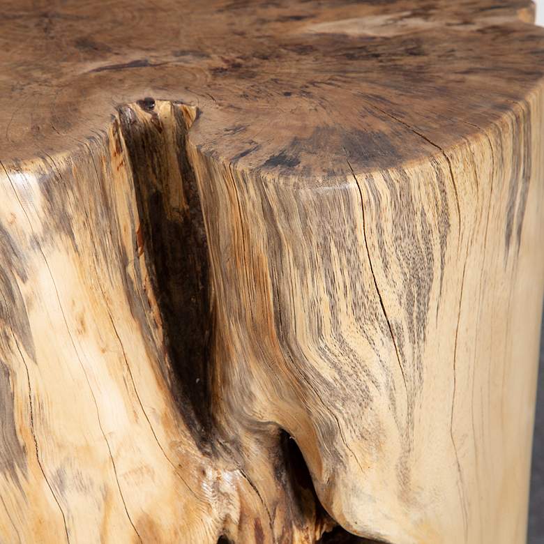 Image 4 Uttermost Habitat Natural Tamarind Wood Accent Stool more views