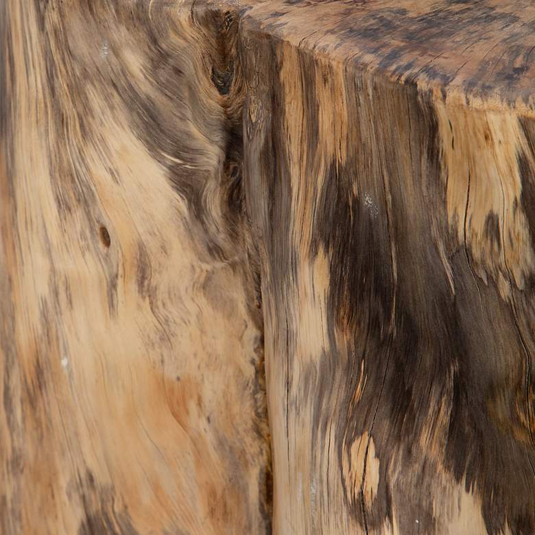 Image 5 Uttermost Habitat Natural Tamarind Wood Accent Stool more views