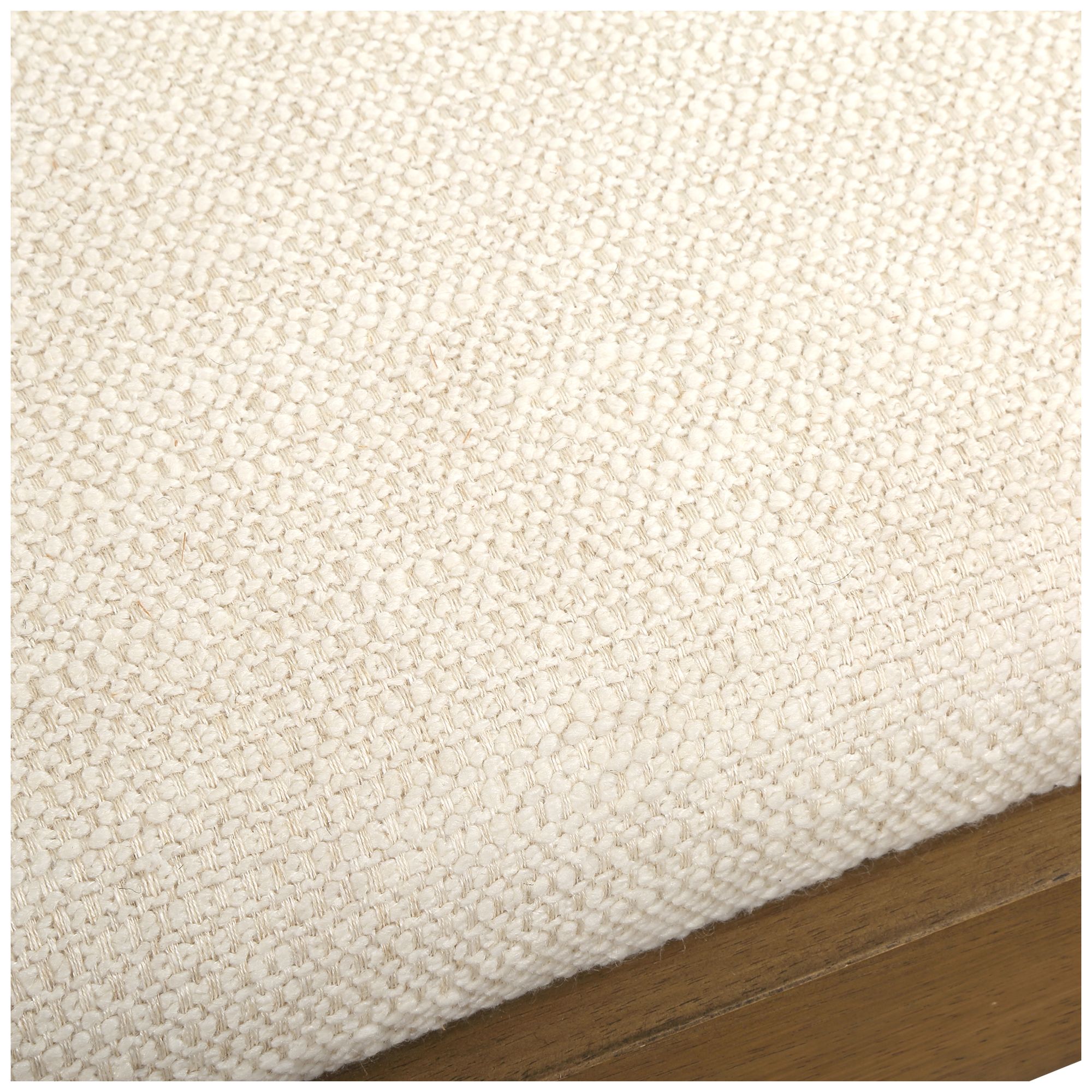 Image 6 Uttermost Haden 60" Wide Textured Off-White Fabric Bench more views