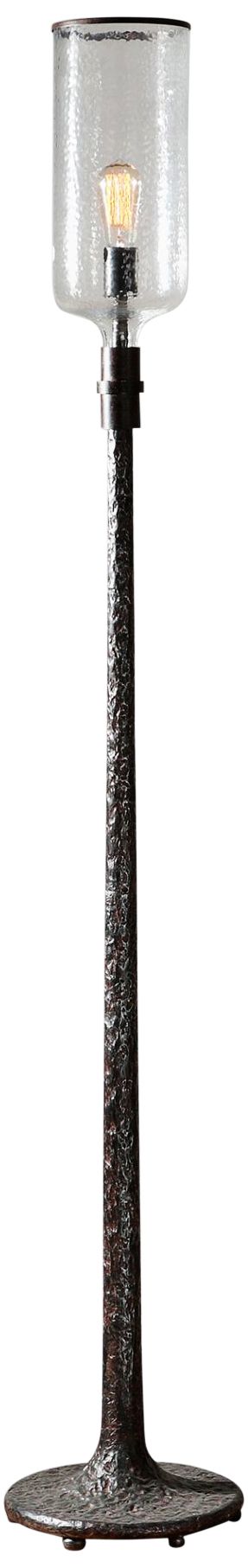 Uttermost Hadley 71" High Old Iron and Rust Floor Lamp