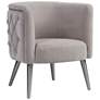 2_Uttermost Haider 26" Wide Champagne Fabric Modern Accent Chair