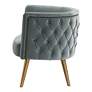 6_Uttermost Haider Slate Blue Velvet Accent Barrel Chair more views