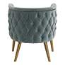 7_Uttermost Haider Slate Blue Velvet Accent Barrel Chair more views