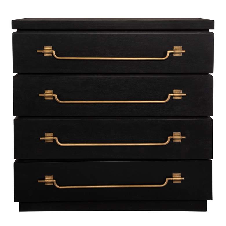 Image 1 Uttermost Halifax 34" Wide x 33 1/4" Black Accent Chest