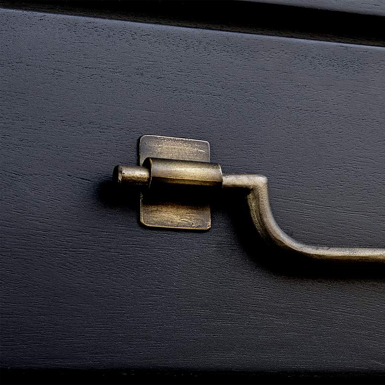 Image 6 Uttermost Halifax 34" Wide x 33 1/4" Black Accent Chest more views