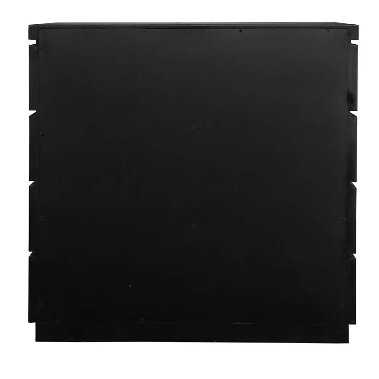 Image 7 Uttermost Halifax 34" Wide x 33 1/4" Black Accent Chest more views