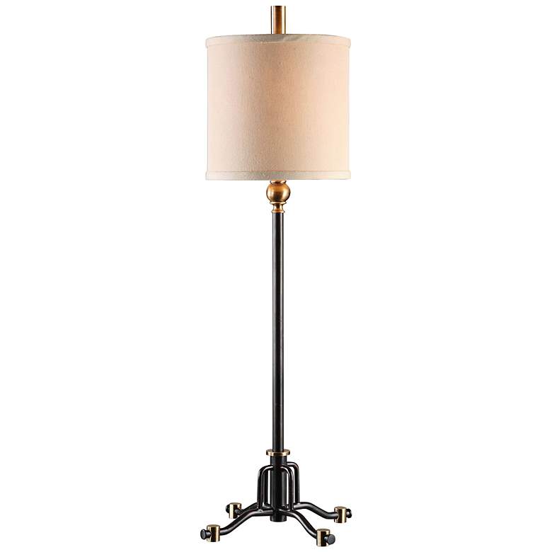 Image 1 Uttermost Halvern Rust Black Buffet Table Lamp