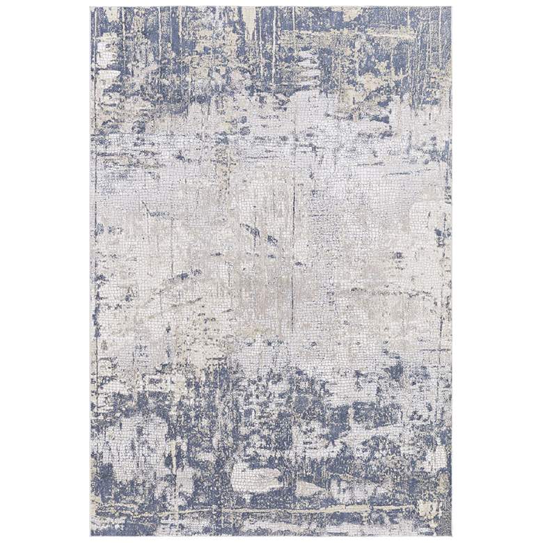 Image 1 Uttermost Hamida 5'x8' Indigo Abstract Area Rug