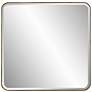 3_Uttermost Hampshire 36" Square Gold Frame Wall Mirror