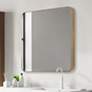 2_Uttermost Hampshire 36" Square Gold Frame Wall Mirror