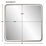 6_Uttermost Hampshire 36" Square Gold Frame Wall Mirror more views