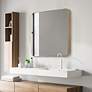 Uttermost Hampshire 36" Square Gold Frame Wall Mirror in scene