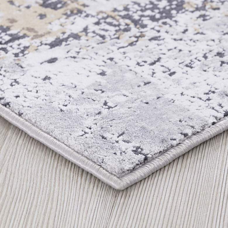 Image 3 Uttermost Hampton 71505 5'3"x7'6" Gray Gold Area Rug more views