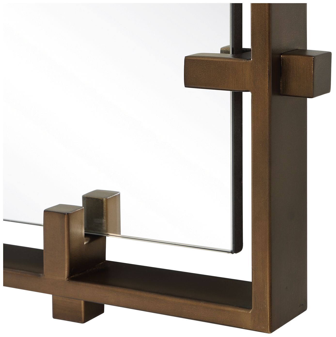 Image 5 Uttermost Hann Bronze 27 1/8" x 74 3/4" Bronze Mirror more views