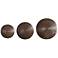 Uttermost Hanneli Aged Bronze 3-Piece Metal Wall Art Set