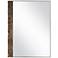 Uttermost Hanover 35 7/8" x 26 3/4" Brown Marble Mirror