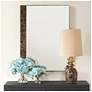 1_Uttermost Hanover 35 7/8" x 26 3/4" Brown Marble Mirror