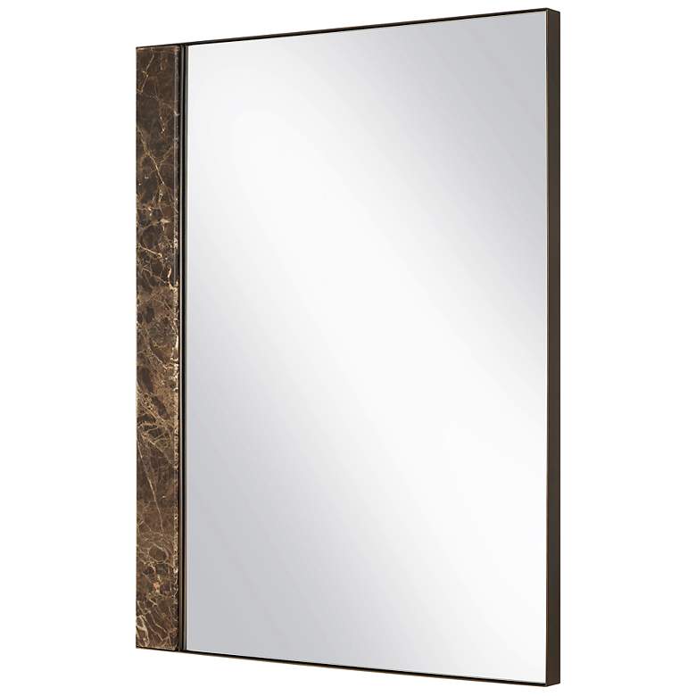 Image 4 Uttermost Hanover 35 7/8" x 26 3/4" Brown Marble Mirror more views