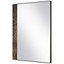 4_Uttermost Hanover 35 7/8" x 26 3/4" Brown Marble Mirror more views