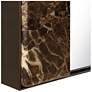 5_Uttermost Hanover 35 7/8" x 26 3/4" Brown Marble Mirror more views