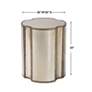 5_Uttermost Harlow 20" Wide Mirrored Quatrefoil Accent Table more views