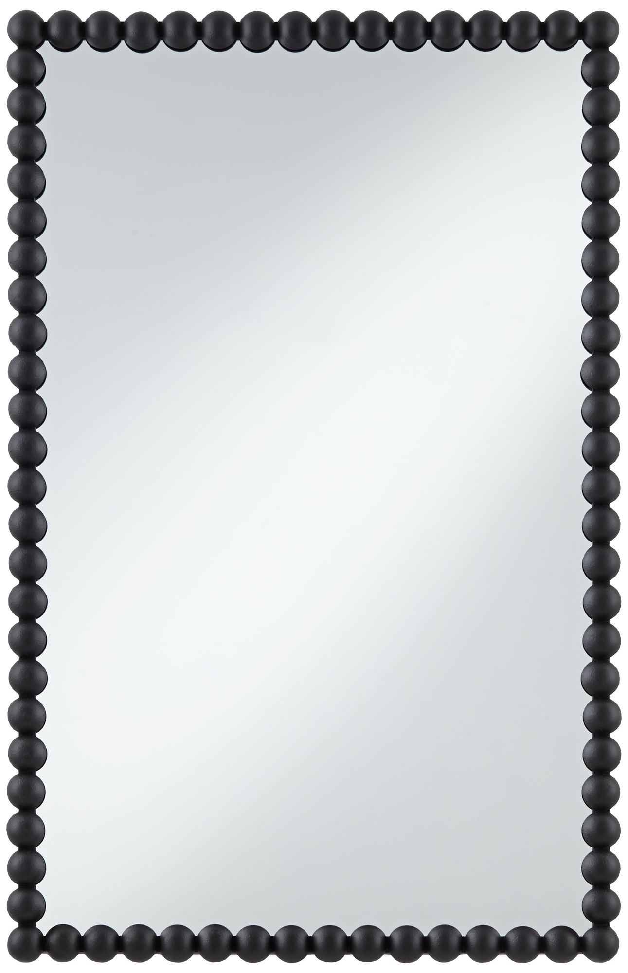 Image 2 Uttermost Harmer Black Iron Beaded 22 1/4" x 34 1/2" Wall Mirror