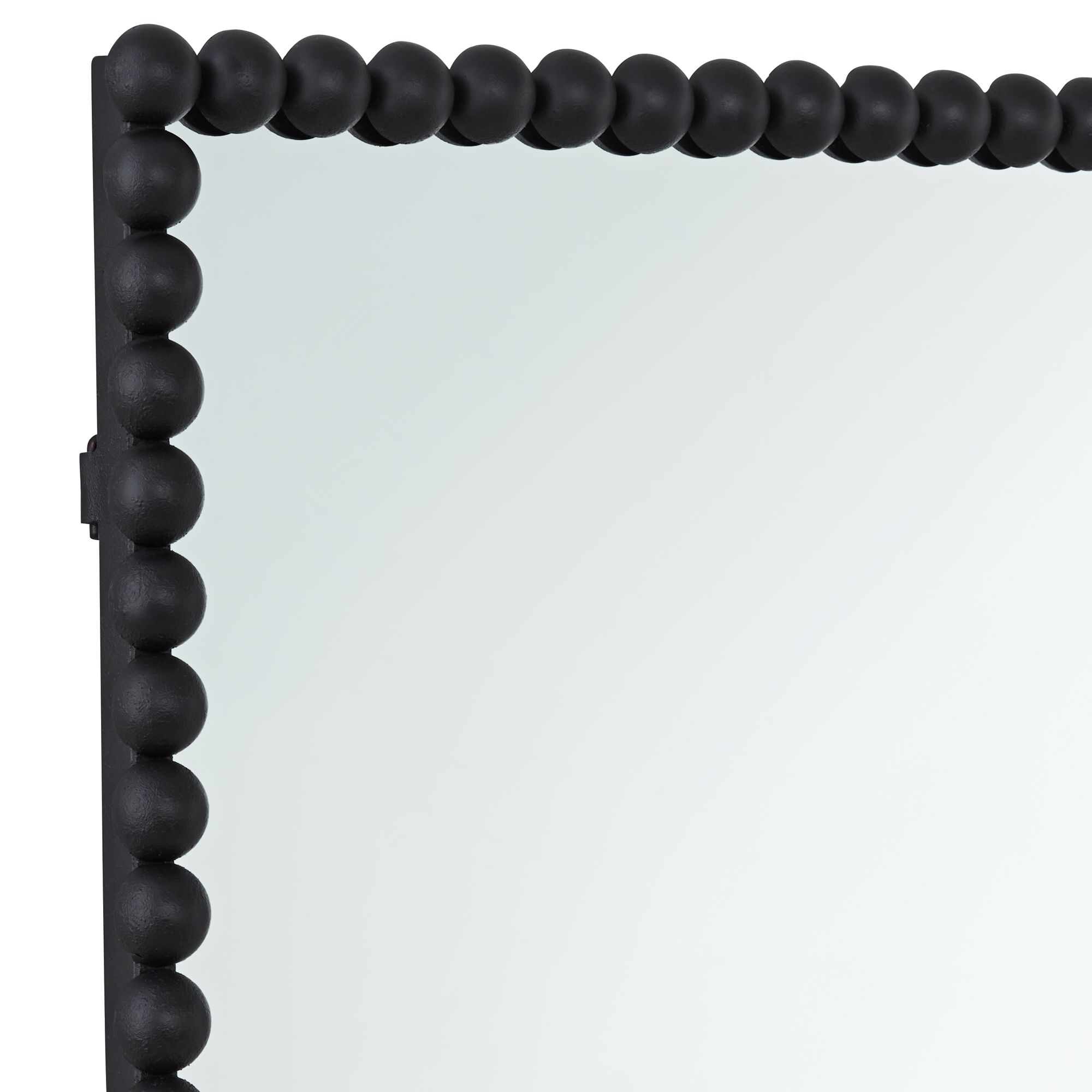Image 3 Uttermost Harmer Black Iron Beaded 22 1/4" x 34 1/2" Wall Mirror more views