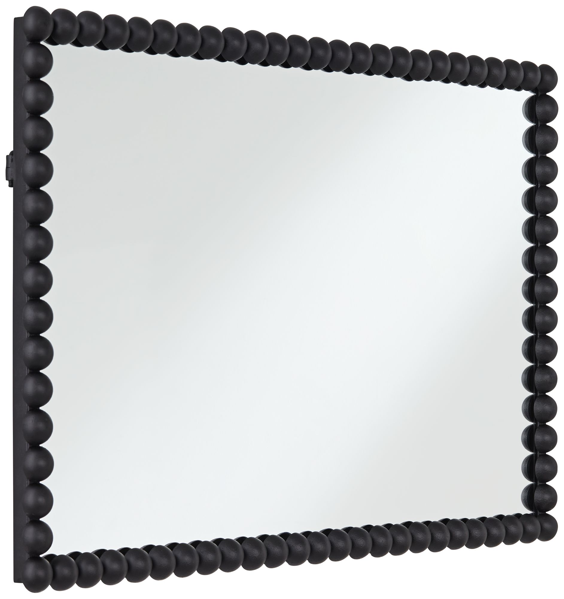Image 7 Uttermost Harmer Black Iron Beaded 22 1/4" x 34 1/2" Wall Mirror more views