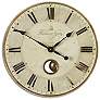 2_Uttermost Harrison Gray Brass 23" Round Wall Clock