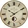 Uttermost Harrison Gray Brass 30" Round Wall Clock
