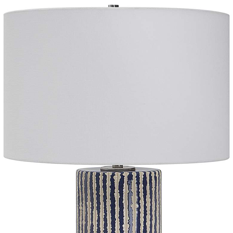 Image 3 Uttermost Havana 27 1/2 inch Cobalt Blue and White Ceramic Table Lamp more views